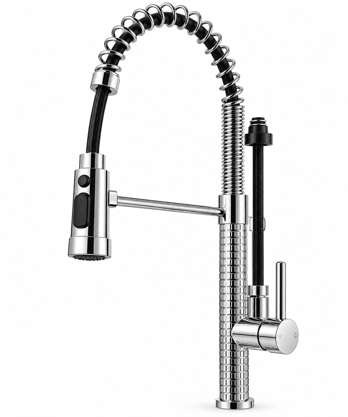 Pro Spring Pull-Down Kitchen Tap — Chrome